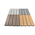 European Design Style Anti-Slip WPC Composite Decking Tiles Engineered Outdoor Wood and Teak Brushed Technics WPC Decking