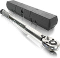 3/8 Inch Drive Torque Wrench 10-80ft.lb 13.6-108.5nm Silver Click Wrench with Dual Scale High Precision for Bike Moto Car Repair