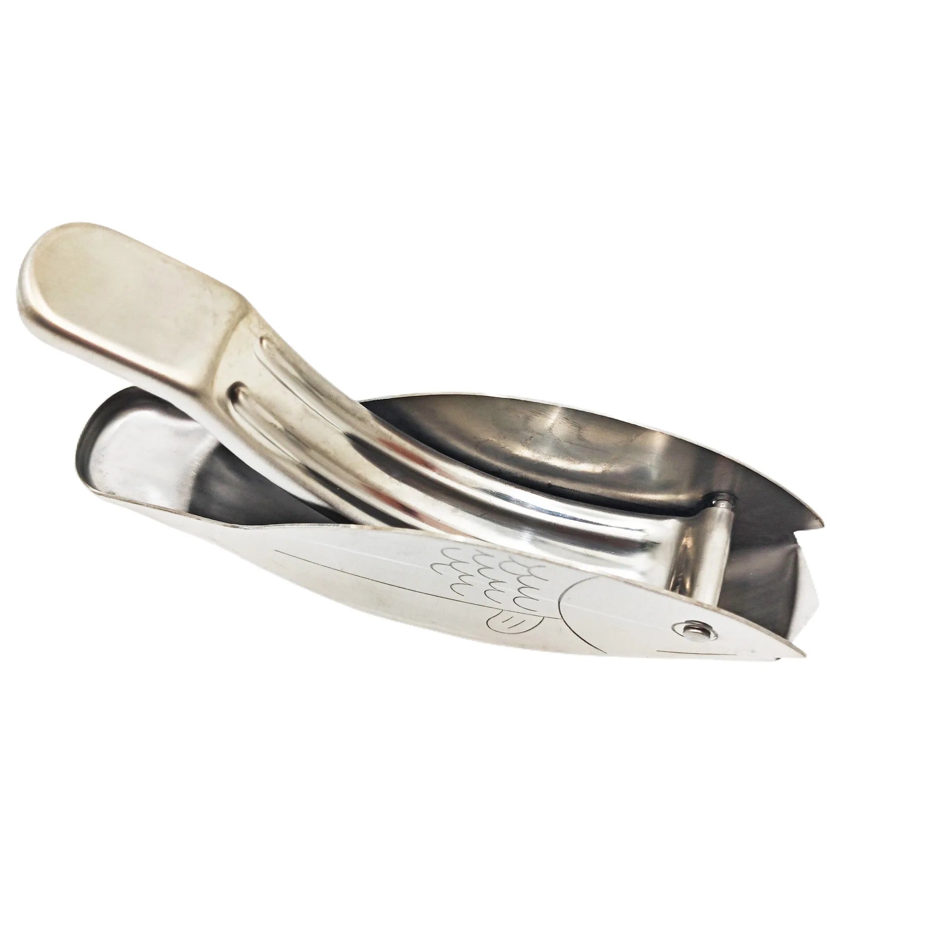 Stainless Steel Manual Lemon Press Eco-Friendly Fish-Shaped Juice Juicer for Vegetables and Fruit Including Lemon