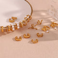 New Design Clip on Earring Set Women's Accessories 2023 Gold Plated Jewelry Stainless Steel Jewelry Wholesale