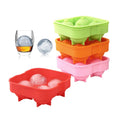 OEM&ODM  BPA Free 4 Holes Easy to Release Custom Whisky Macallan Large Size Food Grade Silicone Portable Ice Ball Maker
