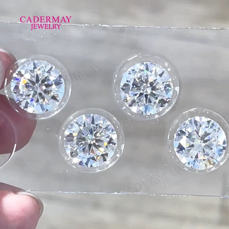 Wholesale Price Pass Diamond Tester Moissanite Stones DEF VVS1 0.7mm-11mm Round Loose Moissanite Diamond Melee Moissanite Loose