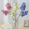 E52 Wholesale Home Decoration Wedding Artificial Fake Lilac pink Silk Flowers White Flowers for Weddings