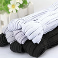4/5/6/8/10MM White/Black Flat Elastic Bands Polyester/Nylon Jacquard Woven Elastic Rubber Band Wedding Garment Elastic Tape DIY
