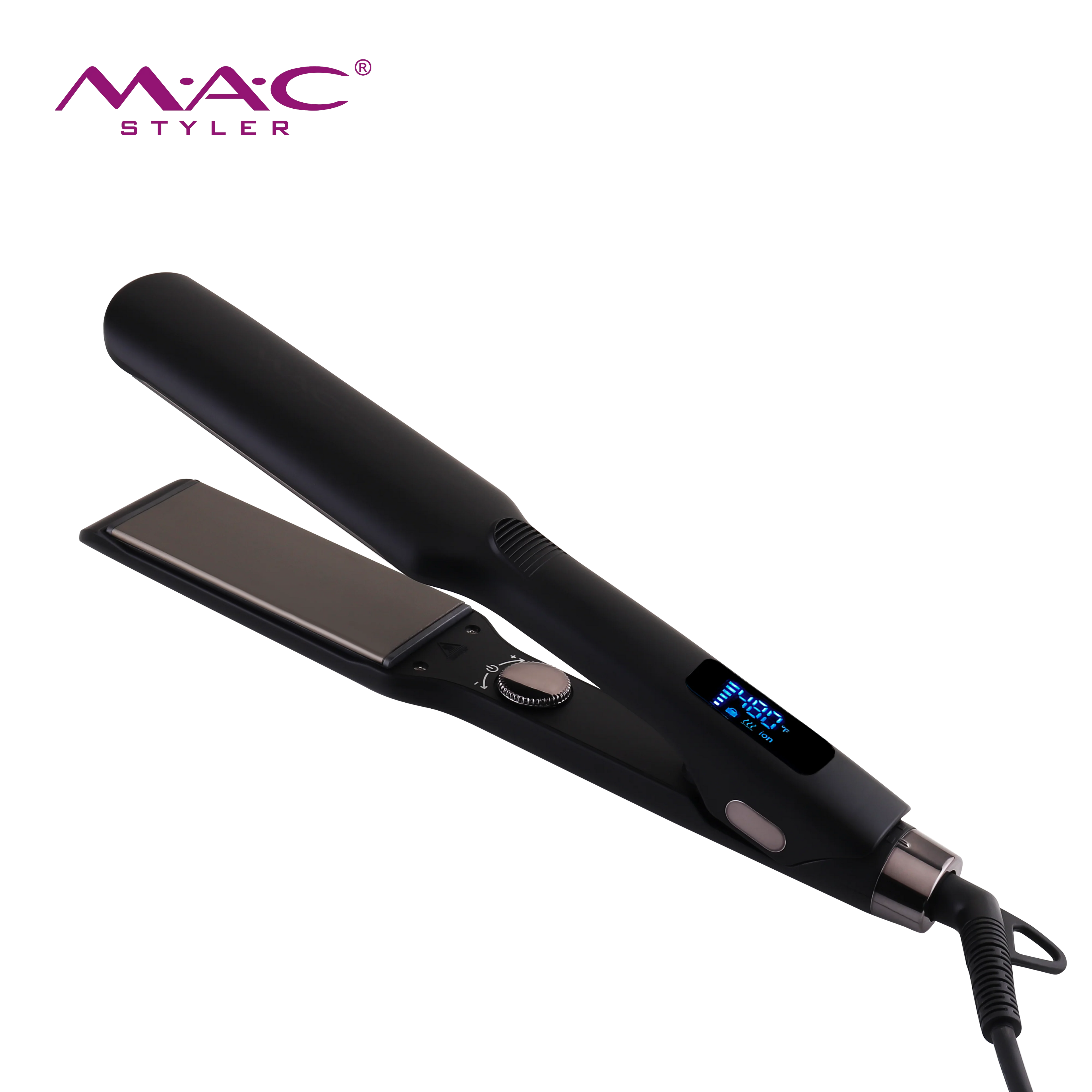 Private Brand Salon Flat Iron 480F Hot Irons Ceramic Titanium Electric Hair Straightener & Curler 2 in 1