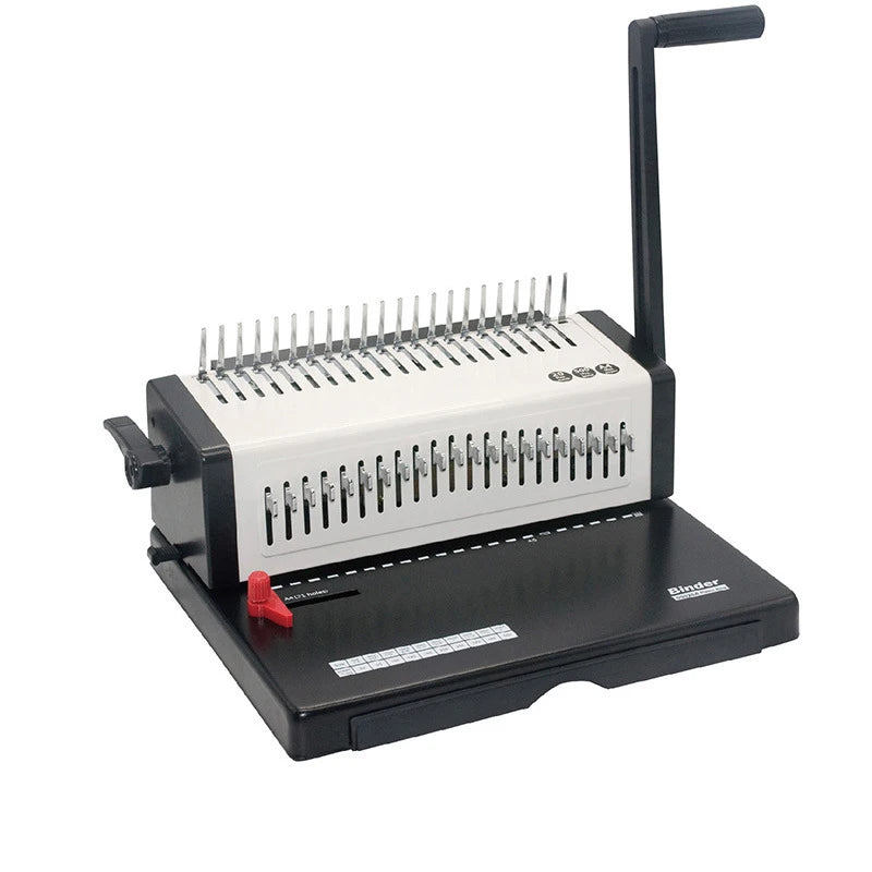 661XY Manual 21-Hole Rubber Ring Punching and Binding Machine for Calendars and Notebooks Comb Binding Machine