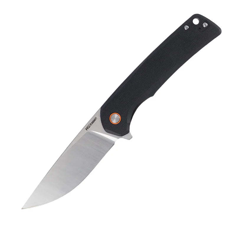 Customized Logo G10 Handle Folding Knife with D2 Blade Portable Camping Survival and Hunting Knife OEM Support