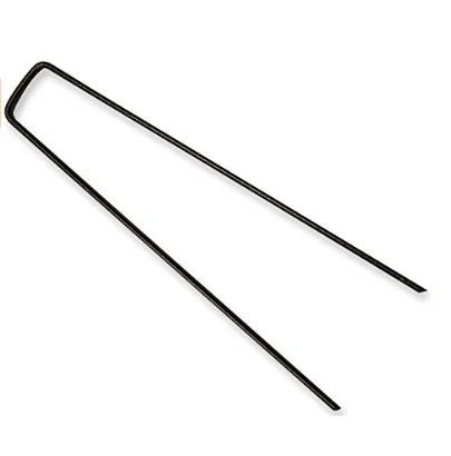 Galvanized Steel U-Type Sod Staples & Tent Pegs Smooth Shank 8-12GA 4-12" Length for Garden & Camping Use