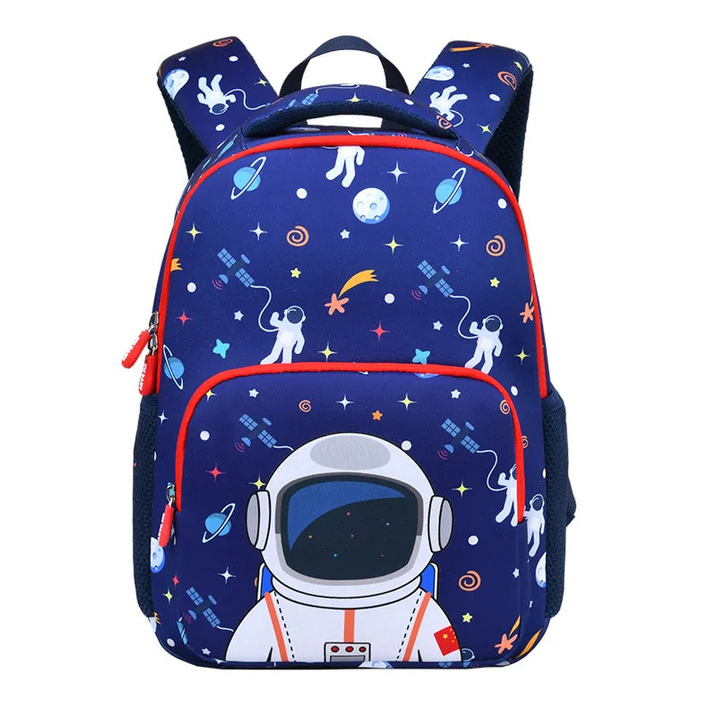 2022 Cartoon Boys and Girls 3-6 Years Old Lightweight Multi-layer Diving Material  Shoulder Bag School Bag for Children