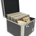 Durable Vinyl Record Album Storage Case with Unique Front Flap Opening LP Storage Boxes