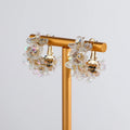 Fashion Cute Flower Earrings for Girls Gold Plated Stainless Steel Earrings Women Wholesale Bulk