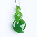 Nephrite Pendants Carved Necklace Lover's Hetian jasper Jewelry Wholesale 100% Natural Charm Green Jade Pendant
