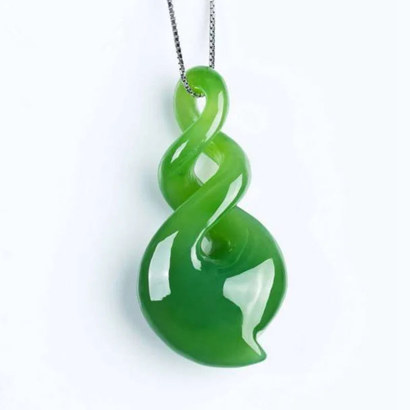 Nephrite Pendants Carved Necklace Lover's Hetian jasper Jewelry Wholesale 100% Natural Charm Green Jade Pendant