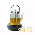 800ml 1200ml 1500ml Custom Classic Eco-Friendly Stove Top Safe Tea Coffee Maker Glass Teapot Kettle Removable Stainless Steel