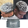 BUNEE 100g Hair Styling Wax Water Based Matte Finished Strong Hold Super Temporary Hair Color Wax