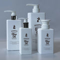 Reusable Luxury 500ml White Squared Press Body Lotion Shampoo Bottle with Plating Pump
