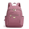 Quilted pink College Trendy Waterproof Canvas Backpack for Women Customizable
