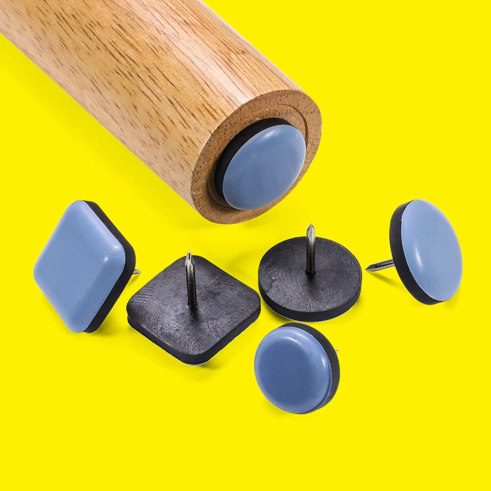 Furniture Sliders Nail on Chair Leg Floor Protectors Wooden Furniture Chair Glide Moving Pads with Nail