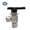 Stainless Steel Angled Pattern Ball Valve Manual Nylon Directional Handle Compact One Piece Ball Valve