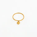 Joolim High End 18K Gold Plated Dainty Heart Dangle Ring for Women Finger Ring Wholesale