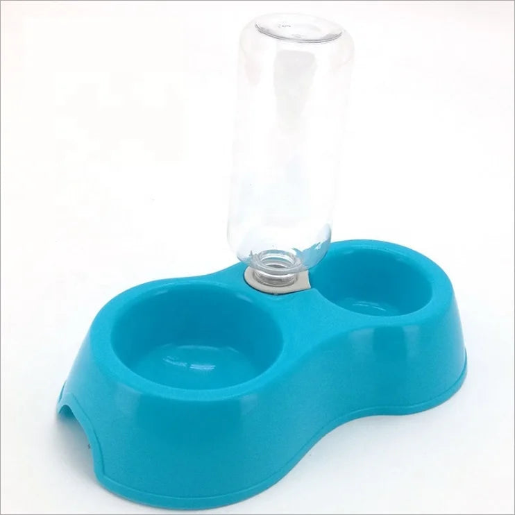 Automatic Feeder Dog Cat Food Bowl with Water Dispenser Pet Bowl Sets