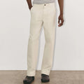Custom OEM Men Relaxed Fit Slanted Pockets Cargo Pants Pull-on Elasticated Waist Plain Casual Pants Canvas Relaxed Cotton Pants