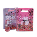 Beautiful Waterproof PVC Cosmetic Handbag Fashionable Die Cut Daily Use Shopping Bag Custom Logo Colorful Candy Pattern Makeup