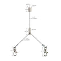 Hot Sale Nickel Color Adjustable Light Suspension Kits for Led Linear Light Hanging Kits