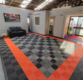 400X400X18mm Durable Interlocking Garage Floor Tiles Plastic Flexible Floor Mats Waterproof for Car Parking Workshop