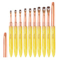 100% Kolinsky Acrylic Nail Brush Set 3D Pure Handmade Nail Brushes for Acrylic Application Professional Nail Art Brush #2-#18