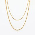 Joolim Jewelry 18K Gold Plated Double-layer Choker Necklace Stainless Steel Jewelry Wholesale