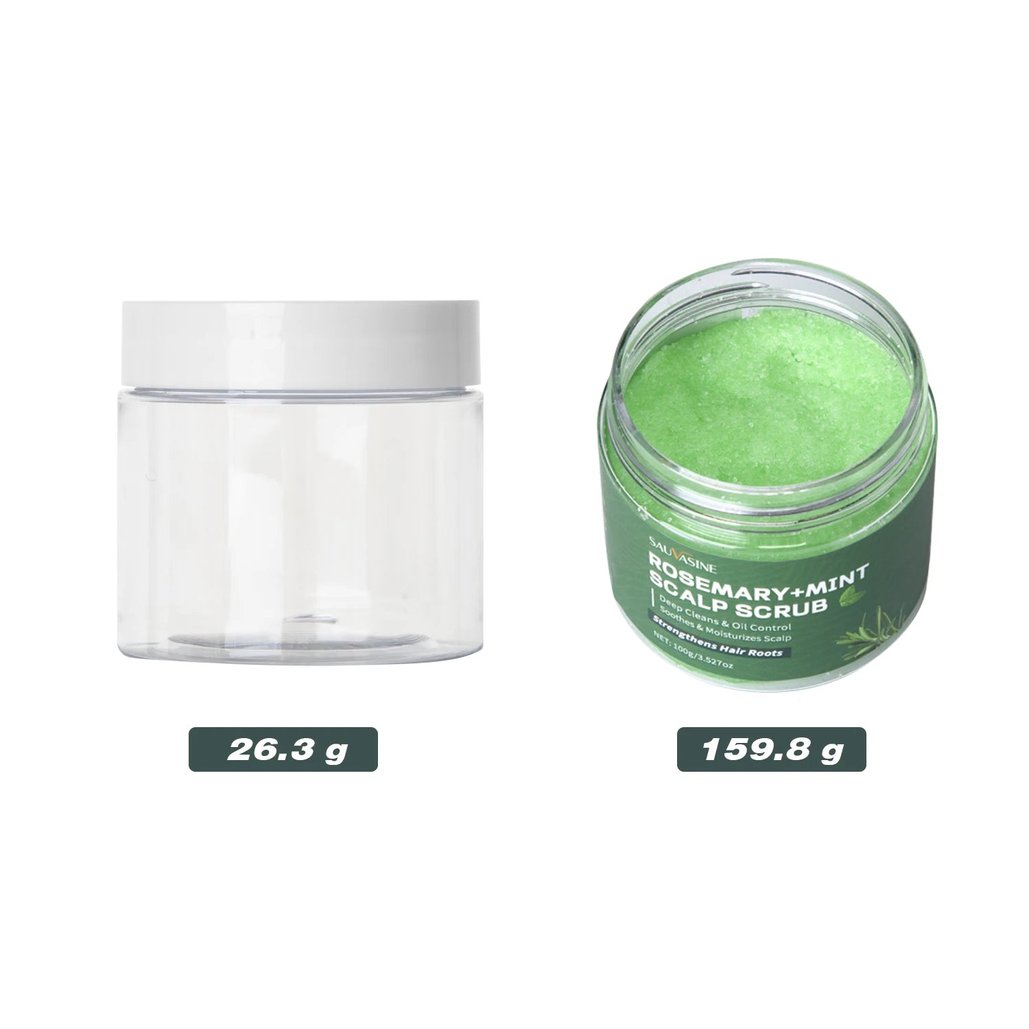 Hot Selling Nourishing Cream Scalp Scrub Shampoo Natural Sea Salt with Rosemary Mint for Scalp Relief