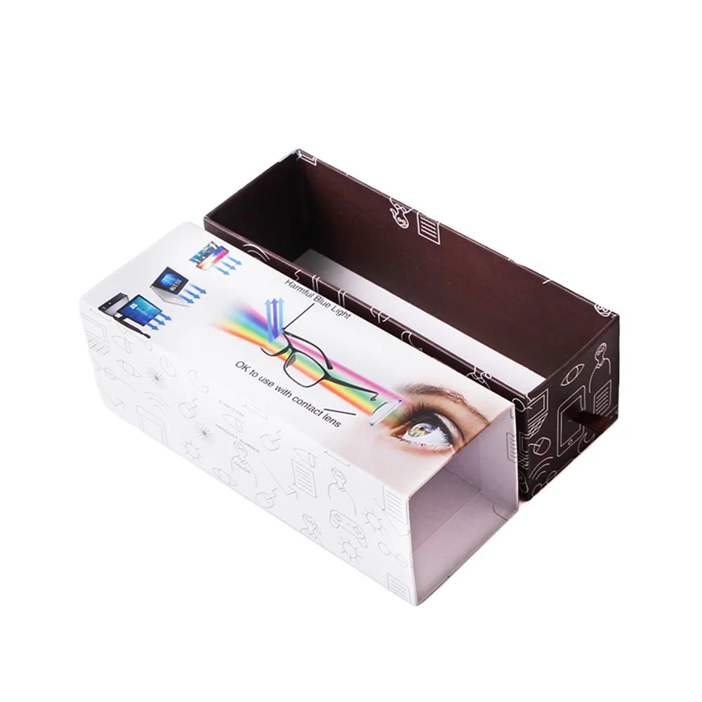 STORY STY-PZH Anti-Blue Glasses Package Drawer Pull Paper Glasses Box Cardboard Eyewear Case Gift Box Packaging Customize