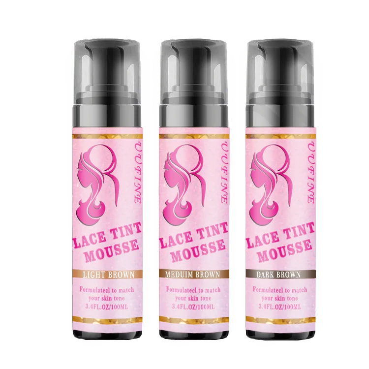 Uufine Private Label Natural Finishing Lace Color Lace Tint Melting Hair Mousse for Women Hair Wig Lace