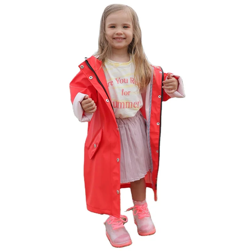 Rainfreem  Raincoat Children Raincoat Red Style Fashionable Wholesale Cheap Hot Selling Best Selling
