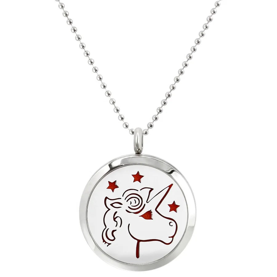 Heart Aroma Jewelry Pendant Locket Stainless Steel Essential Oil Diffuser Pendant Necklace Fit Keychain Chain Pet Collar As Gift