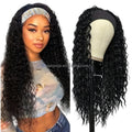 Hot Selling  Headband Wig 24inche African Curly Synthetic Hair Heat Resistant Synthetic Glueless Water Wave Wig for Women Hair