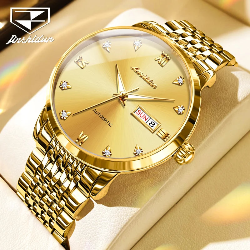 JSDUN 8807 High Quality Steel Band Dial Diameter 39mm Original Movement Stainless Steel Dial Thickness 9.8mm Mechanical Watch