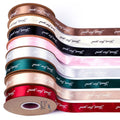 Wholesale Ribbon Satin Custom Double Satin Ribbon Custom Ribbon for Flower Bouquet Packaging Cake Decoration Gift