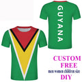 New Fashion Men T-shirt Republic of Guyana Flag Printed Casual Summer Crew Neck Short Sleeve Tops Shirt for Men Women and Youngs