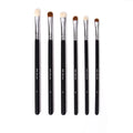 Professional Eye Shadow Makeup Brushes with Soft White Goat & Brown Sable Hair Copper Ferrule Smudge Eyeshadow Brush Set