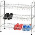 Customized Living Room 4-Layer Metal Iron Mesh Shoe Rack Organizer with Modern Design for Home Hotel & Warehouse Use