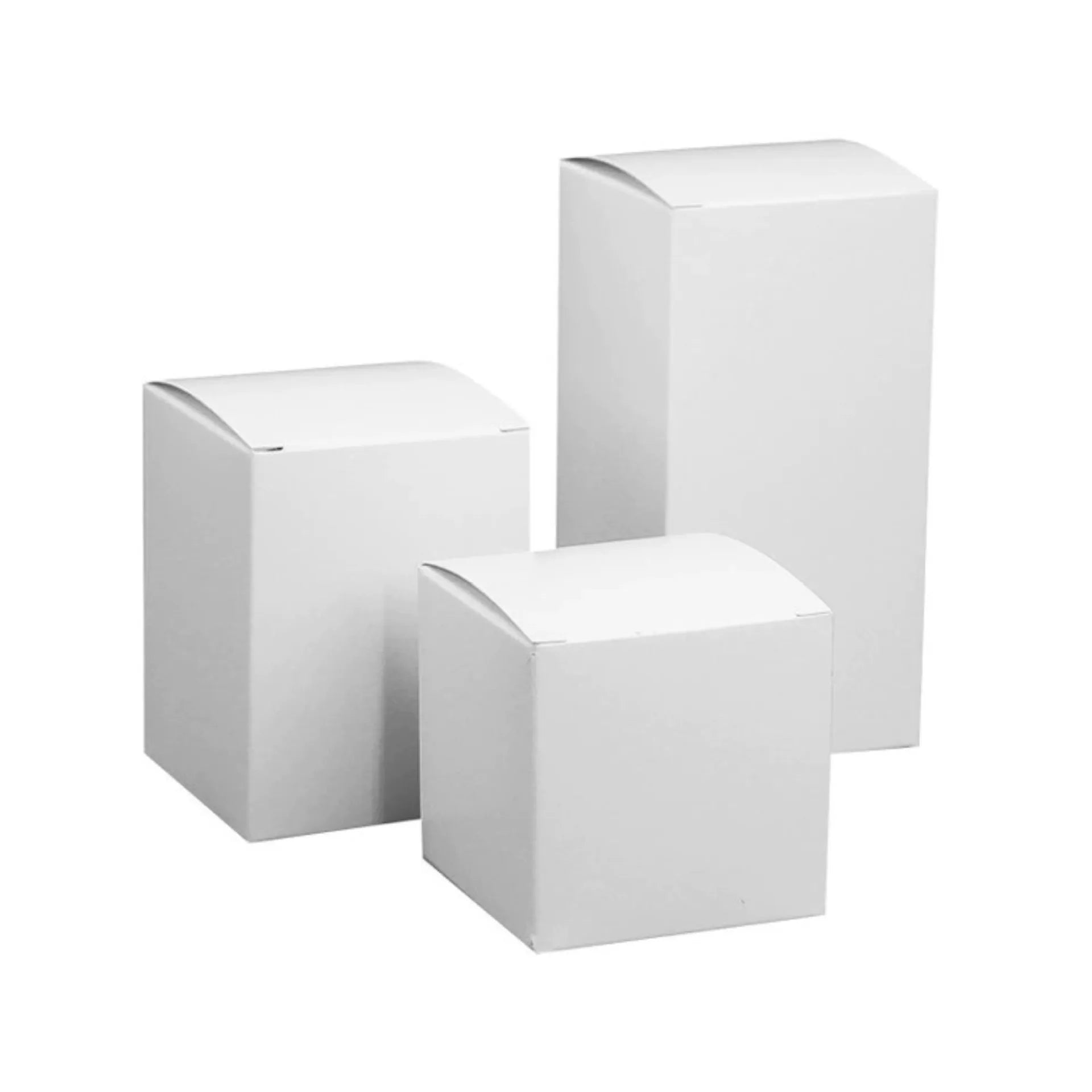 Factory Wholesale Various Size Small White Boxes Custom Logo Printing Cheap Paper Packaging Box