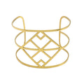 Luxury Fashion Punk Style Big Wide Gold Bangles for Women 2.36 Inches Bracelet Open Bangles Round