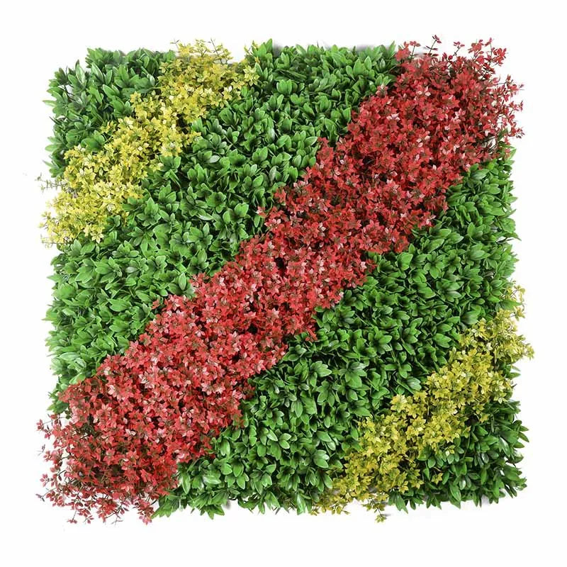 Home Garden Decoration Plastic Indoor Outdoor Plants Jungle Style Hedge Green Artificial Grass Wall for Decor