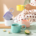 Korean Style Ceramic Mug Creative Milk Cup Cute Couple Water Cup