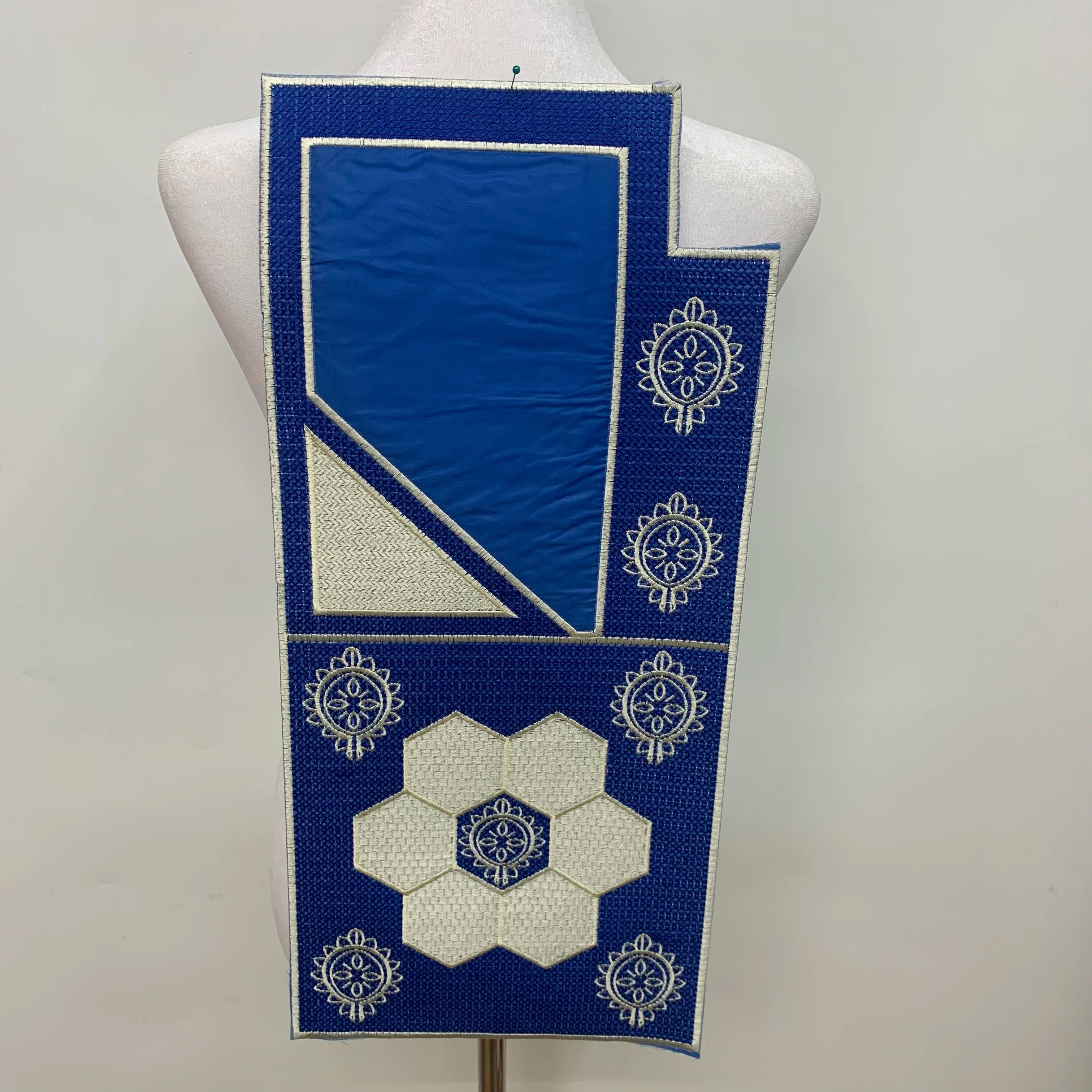 African Fashion Dashiki Embroidered Collar for Women Hotfix Clothing Accessories