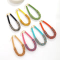 Hot Sale Bohemian Fashion Elegant Handmade Jewellery 2025 Multilayer  Millet Beads Chain Short Necklace Jewelry  for Women