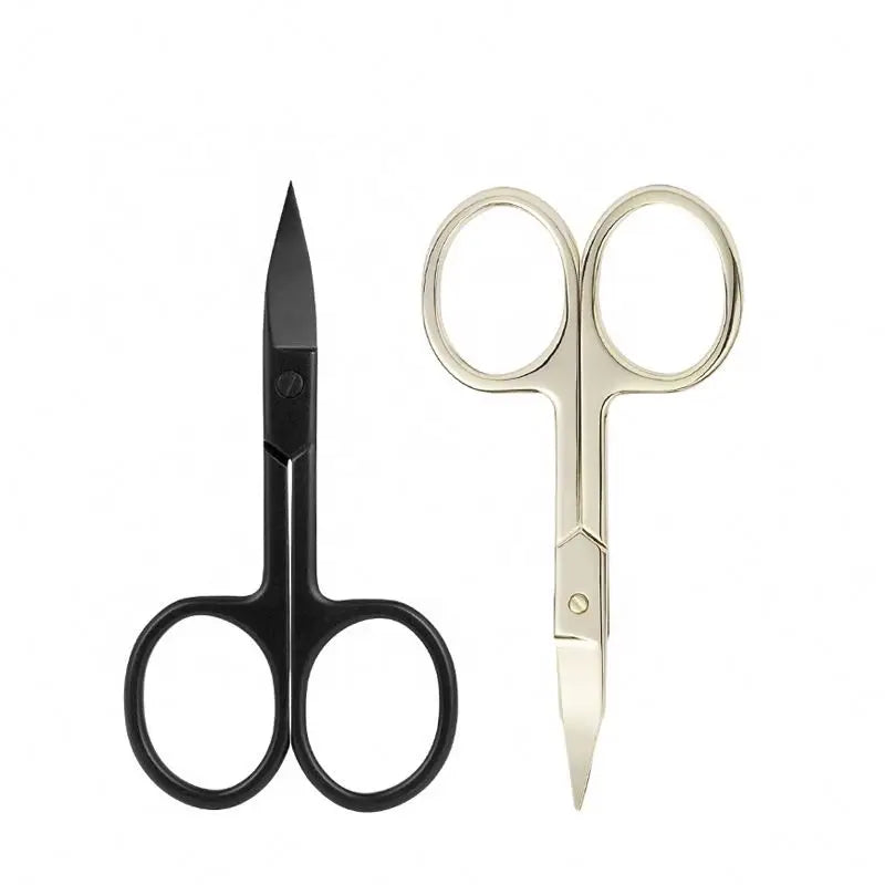 Eliter Hot Sell Fast Dispatch Black Golden Stainless Steel Multifunctional Manicure Scissor Nail Cuticle Scissor Nail Scissors