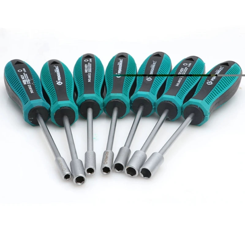 Metal Socket Driver Wrench Screwdriver Hex Nut Key Nutdriver Hand Tool 3mm 5mm 5.5mm 7mm  8mm 10mm